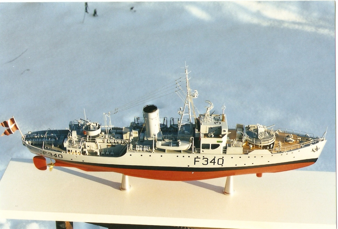 Model af F340 THETIS Maritime Venners hjemmeside F339 Niels Ebbesen