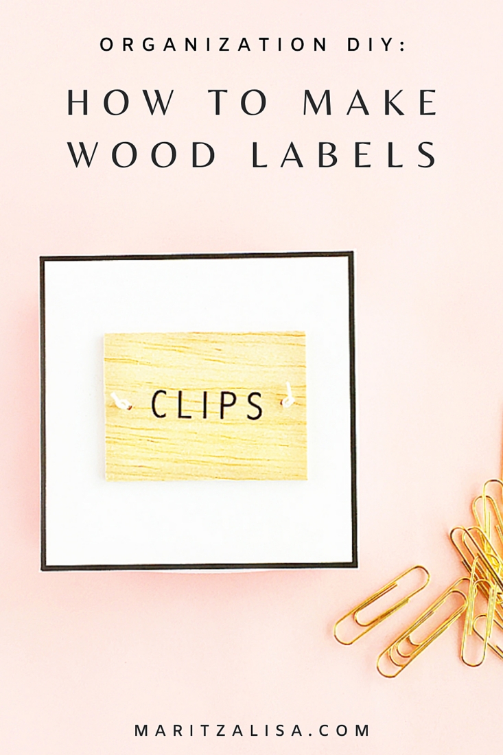 DIY Balsa Wood Labels