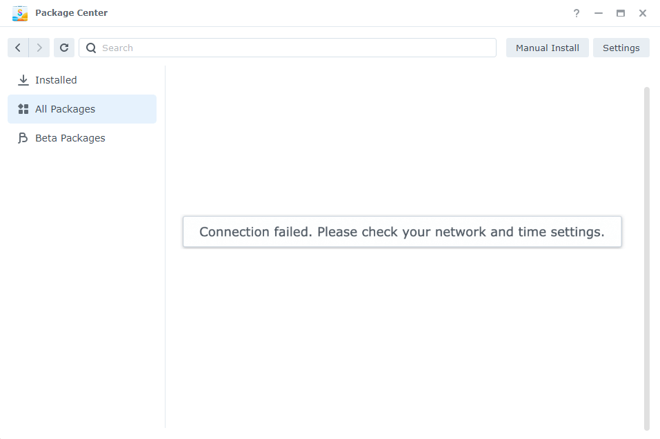 Synology NAS Can’t Connect to Package Center Marius Hosting