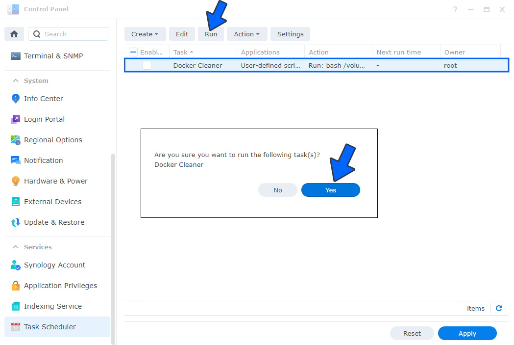Synology How to Clean Docker Automatically Marius Hosting