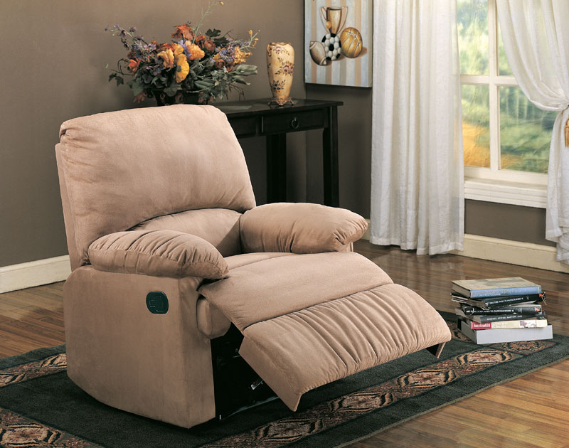 Light Brown Recliner Marjen of Chicago Chicago Discount Furniture