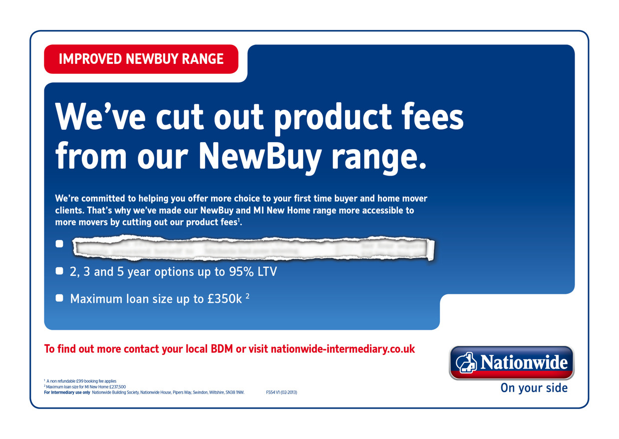 NewBuy range campaign for Nationwide For Intermediaries Archive