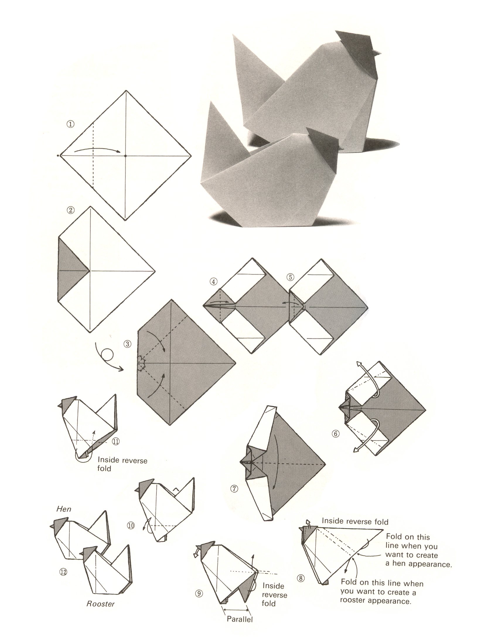 Pin von Lorayo Codes auf ChickenTheme Party Ideas Papier falten