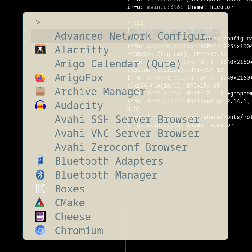 Fuzzel A great dmenu and rofi alternative for Wayland