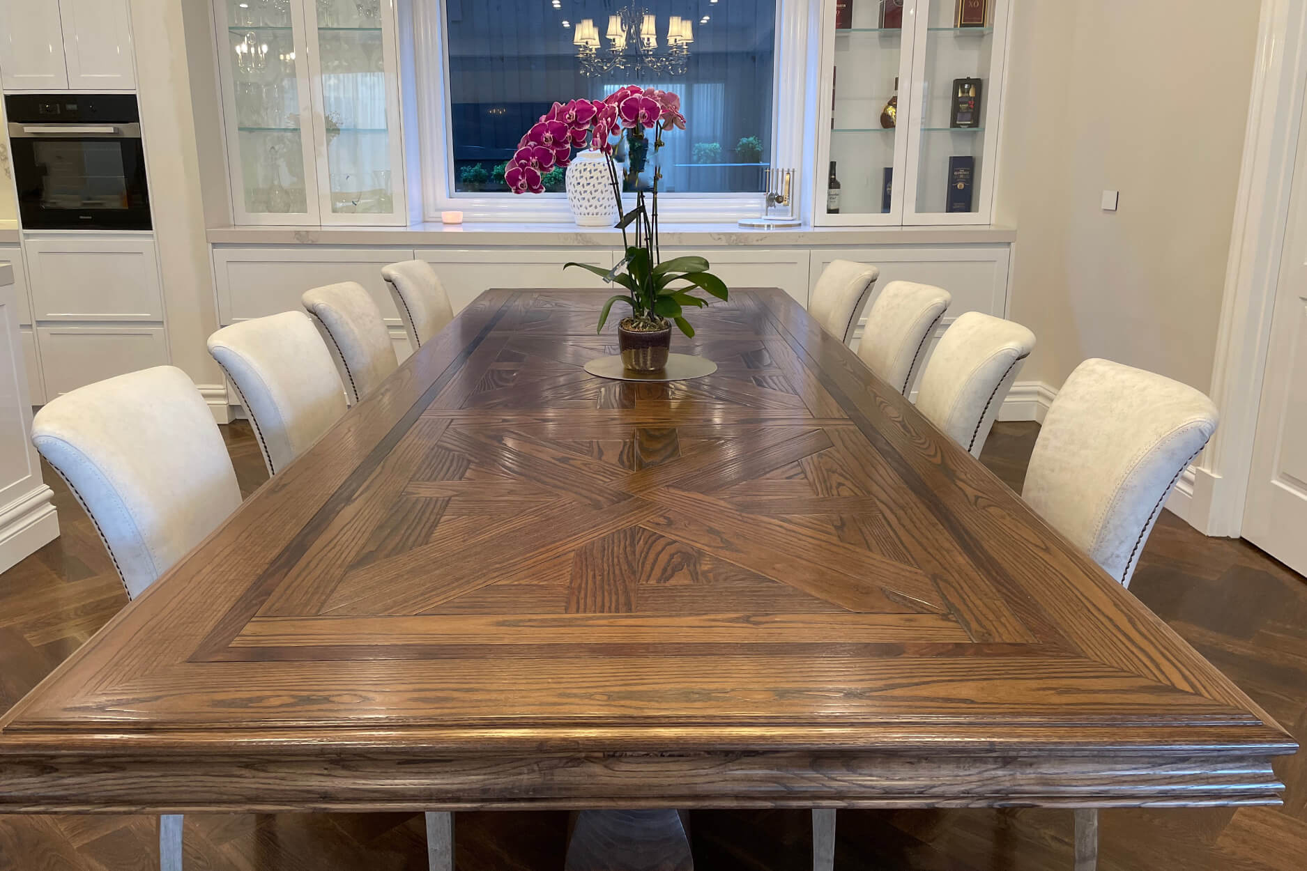 Classic French Parquetry Dining Table Mark Alexander Design