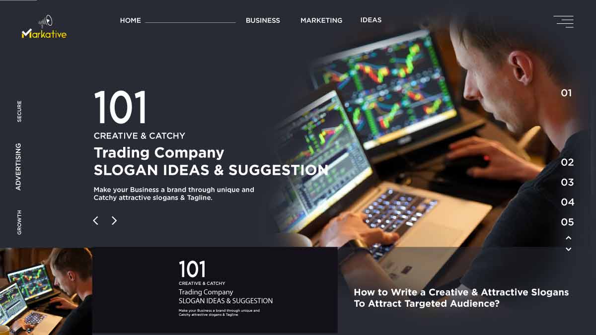 111 Catchy trading slogans for your business to make it a brand