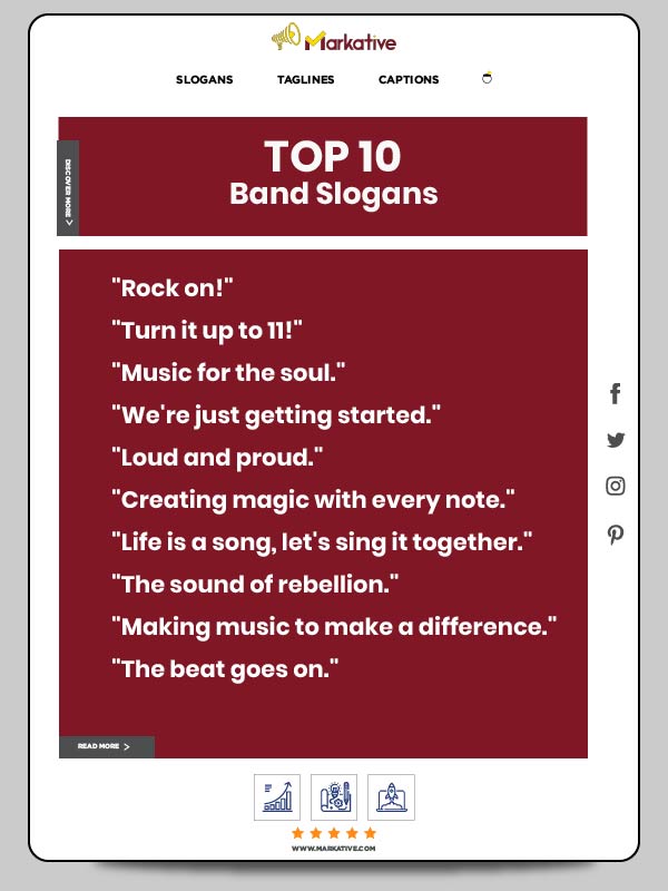 131+ Cool Band Slogans Ideas Perfect for your Team Markative
