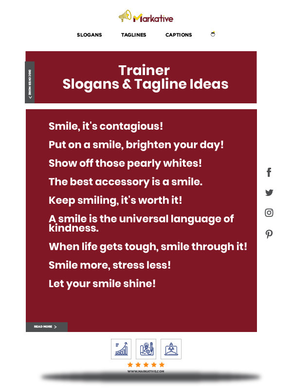 159+ Creative Trainer Slogans & Taglines ideas Markative
