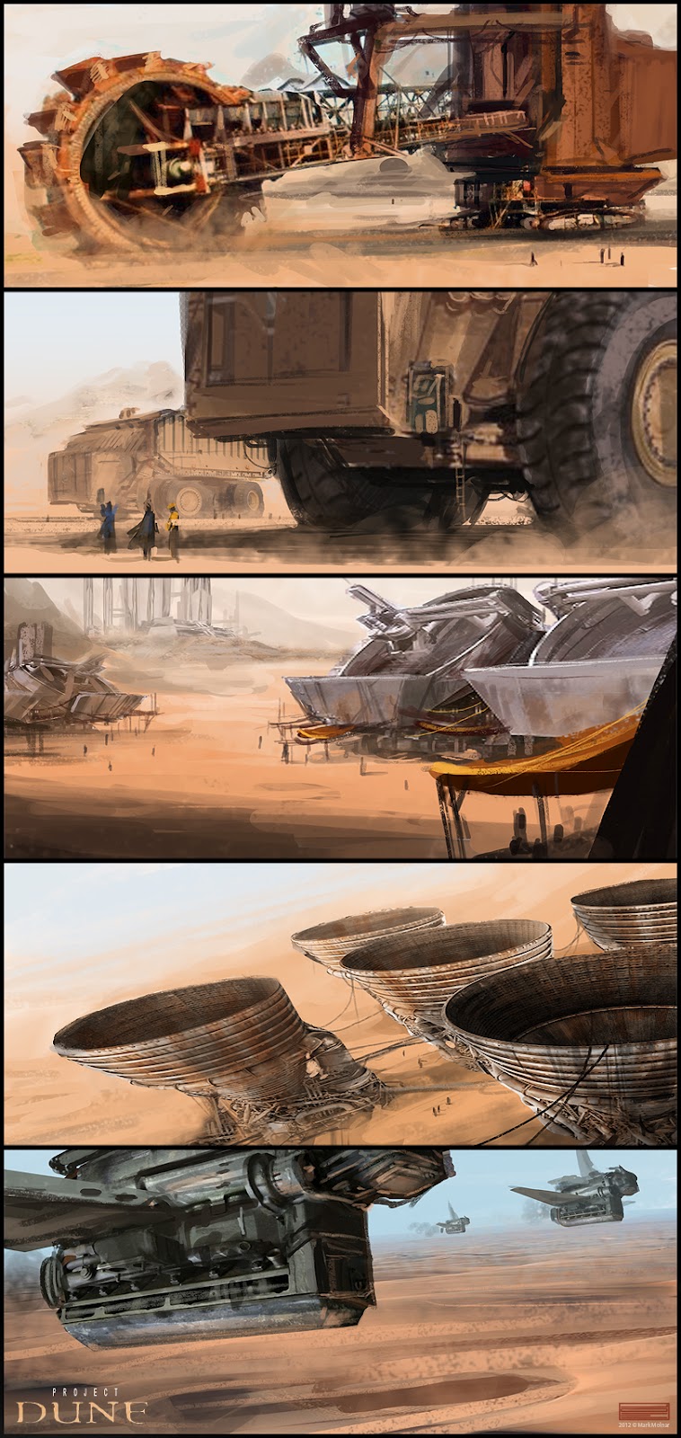 Dune Concept Art Mark Charan Newton