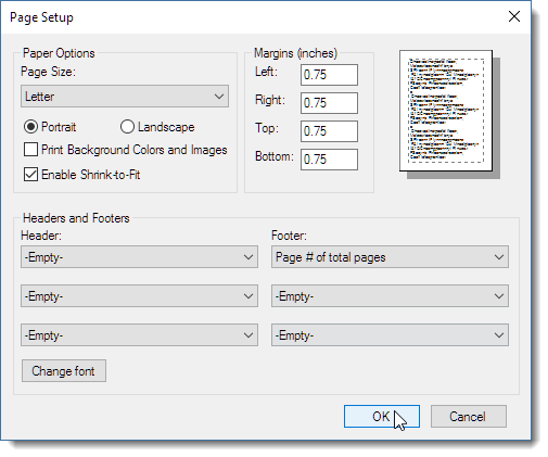 Printing Html Output - Markdown Monster Documentation