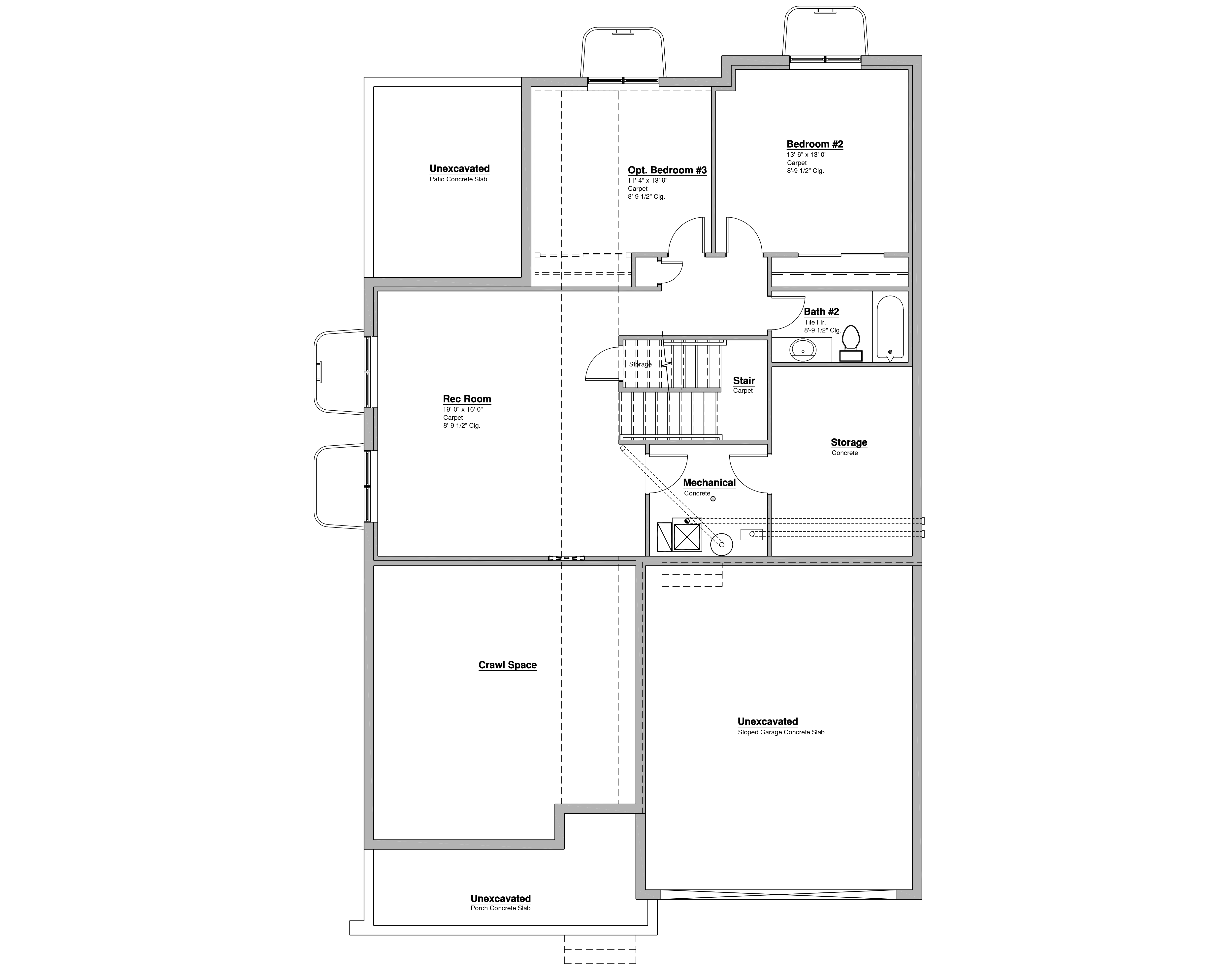 1500 Ranch Front Load Series Markel Homes