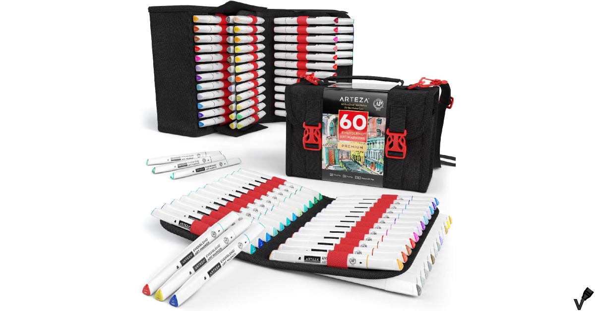 Arteza 60 Colors Alcohol Markers Set Review 2024 Marker Vibe