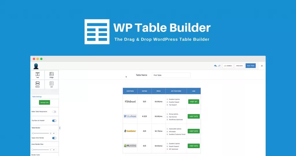 دانلود افزونه WP Table Builder Pro برای وردپرس مسترکد