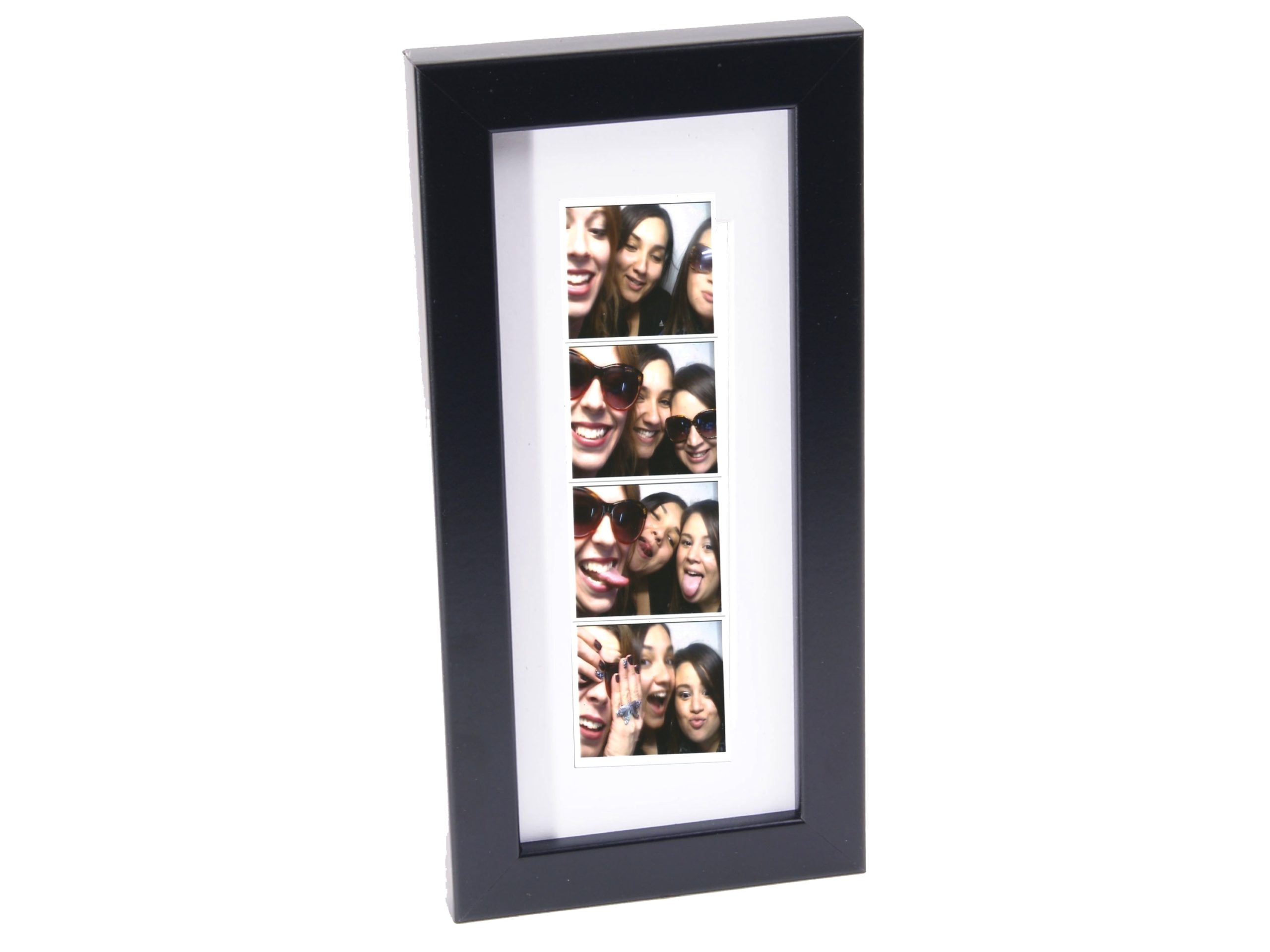 Black Photo Booth Frame Holds 1 2×6inch with Mat The ProBooth Market