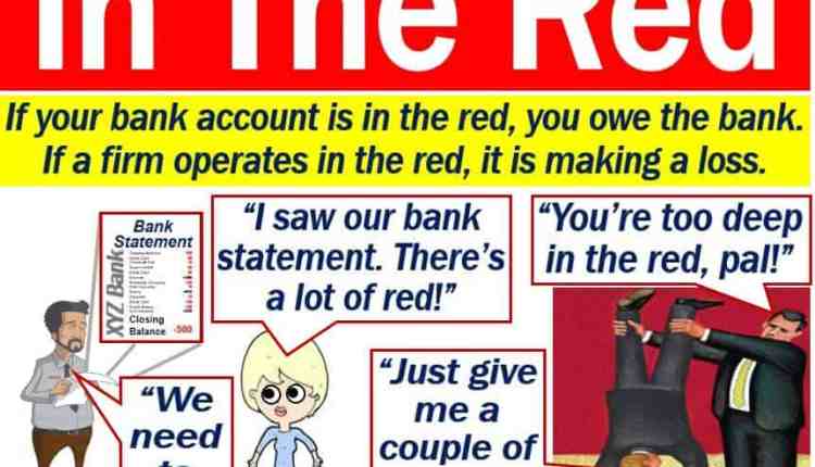 In the red definition and meaning Market Business News