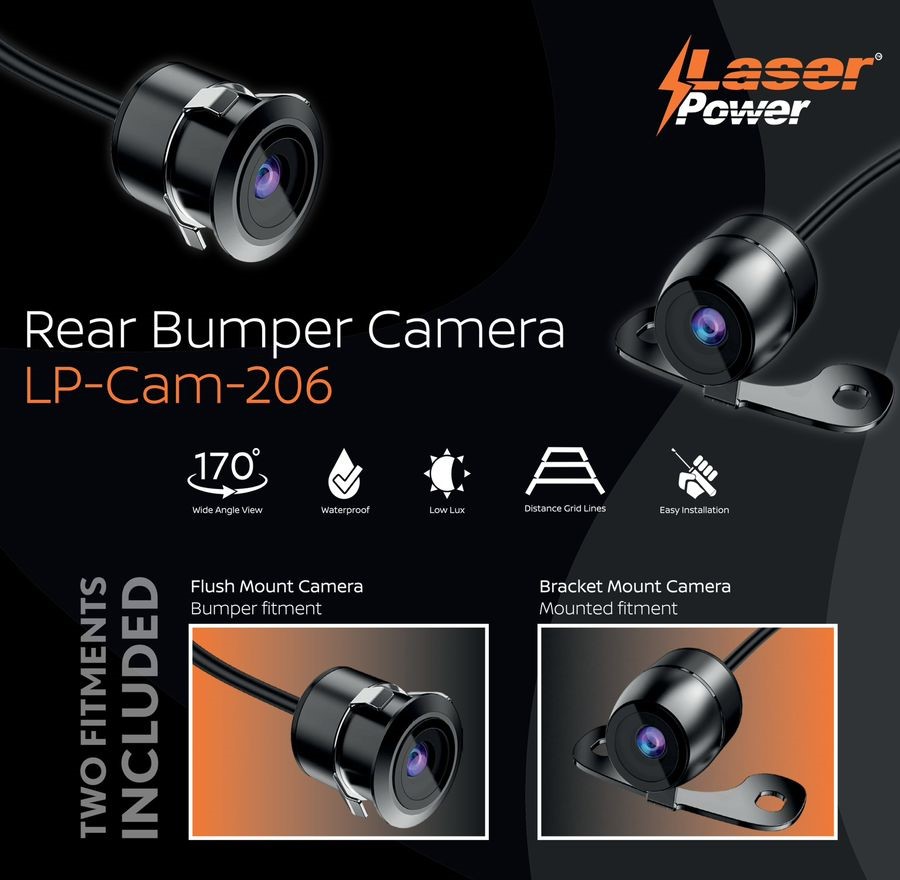 Rubino 140* Rear View Camera Marketeers Car Accessories Distributor