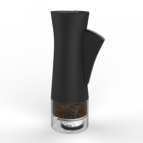 One Handed Salt & Pepper Mill With Ergonomic Ceramic Grinder Mechanism
