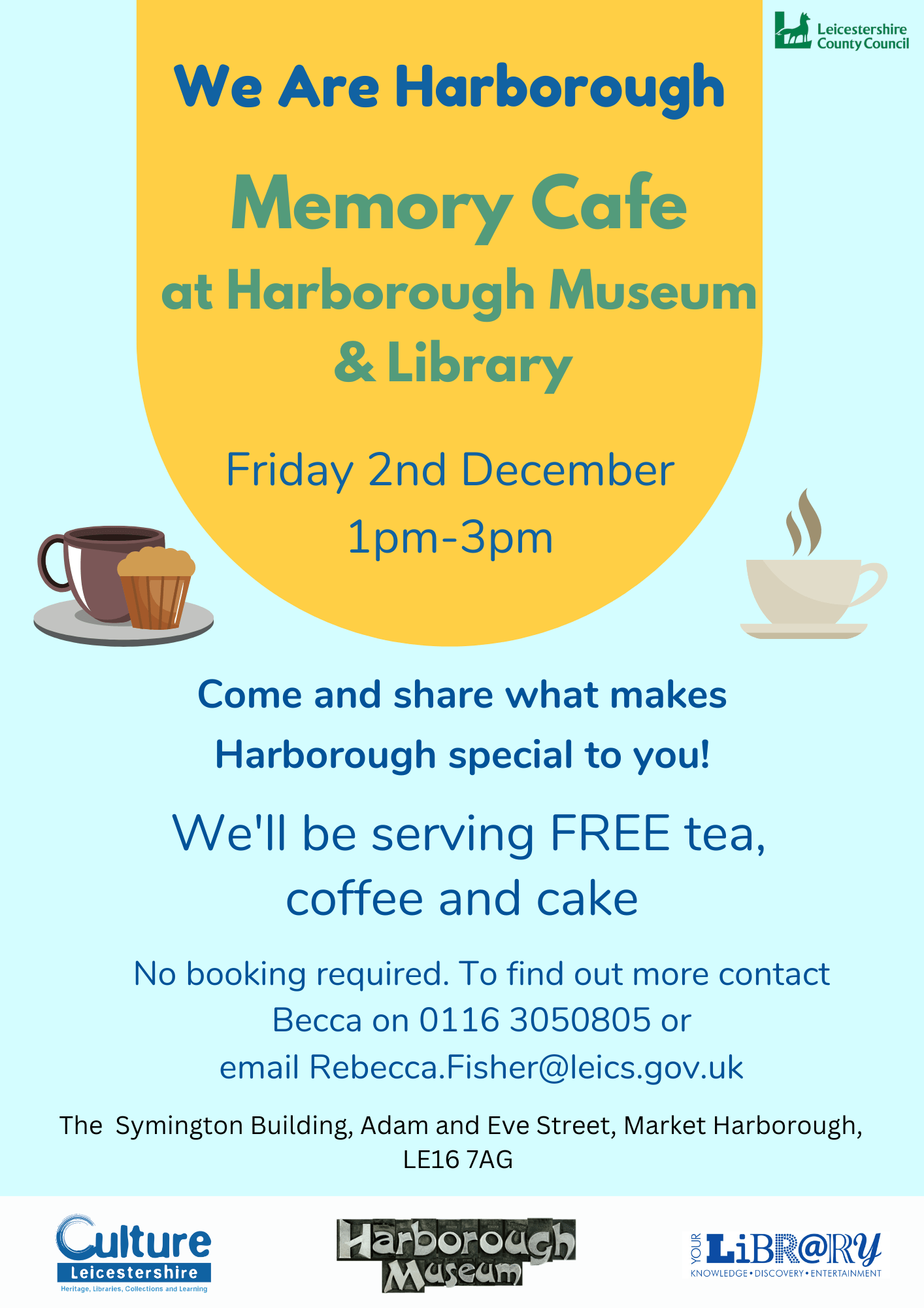 MEMORY CAFE Market Harborough WI