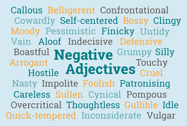 The Ultimate List of Negative Adjectives