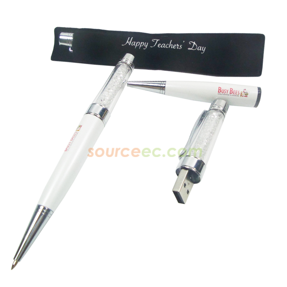 Busy Bees Singapore Pte Ltd 8GB Crystal USB Pen With Stylus « Gift