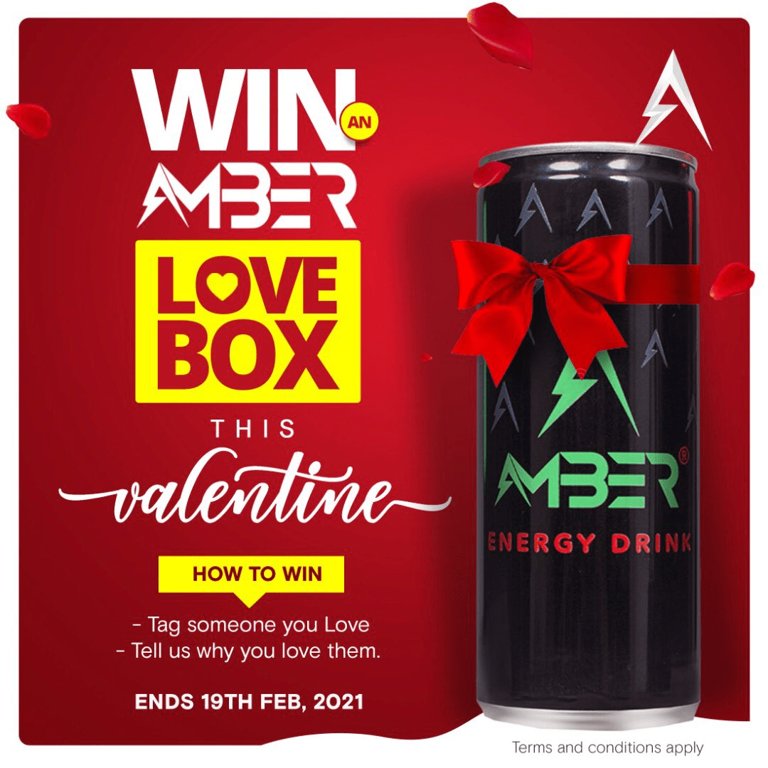 Amber Energy Drink delights customers with Valentine ‘Love Box