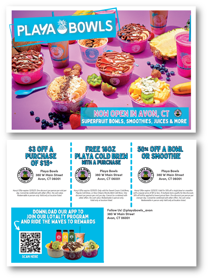 Playa Bowls Grand Opening Support Marketing Informatics