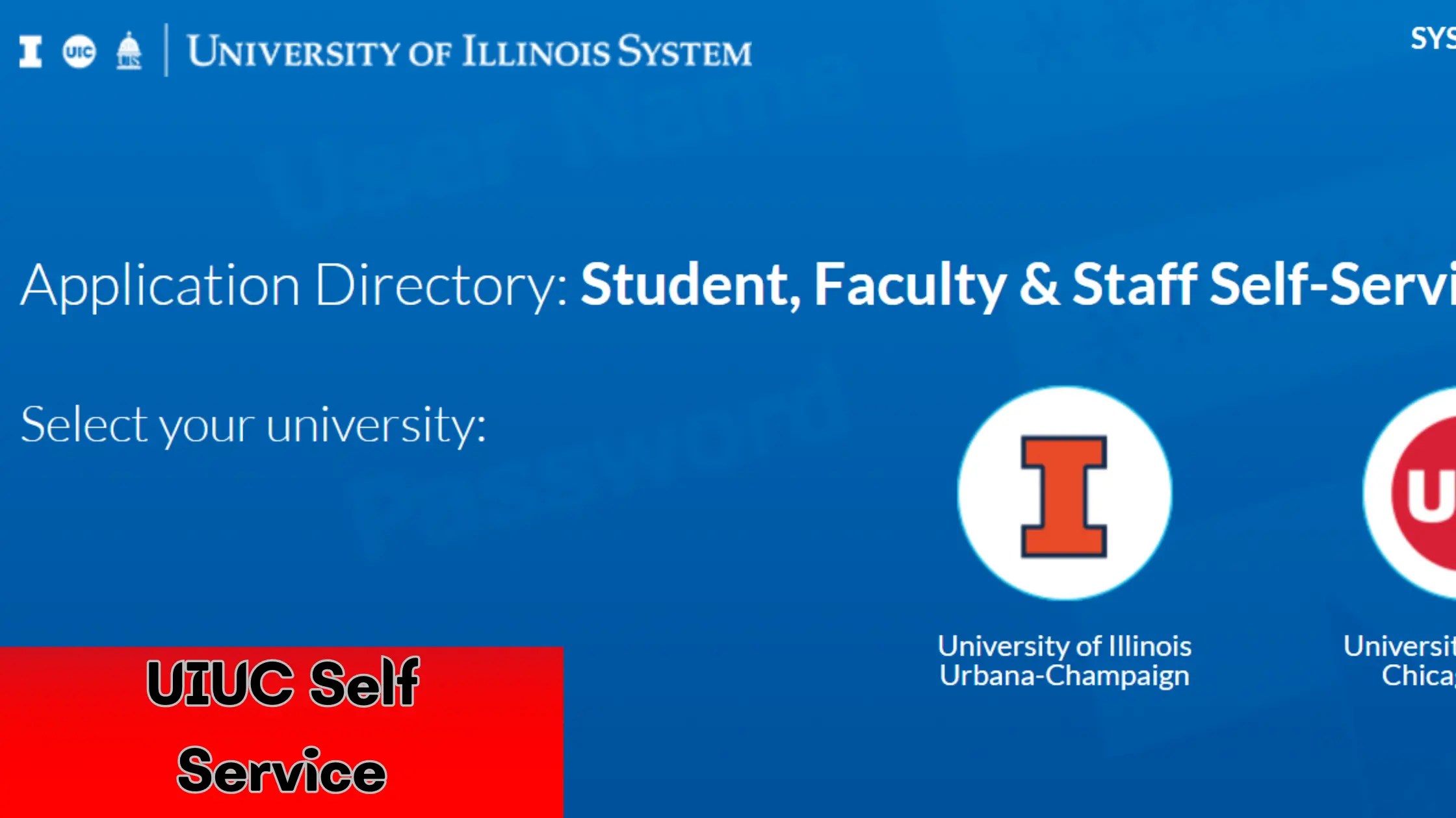 UIUC Self Service Everything You Need to Know About!