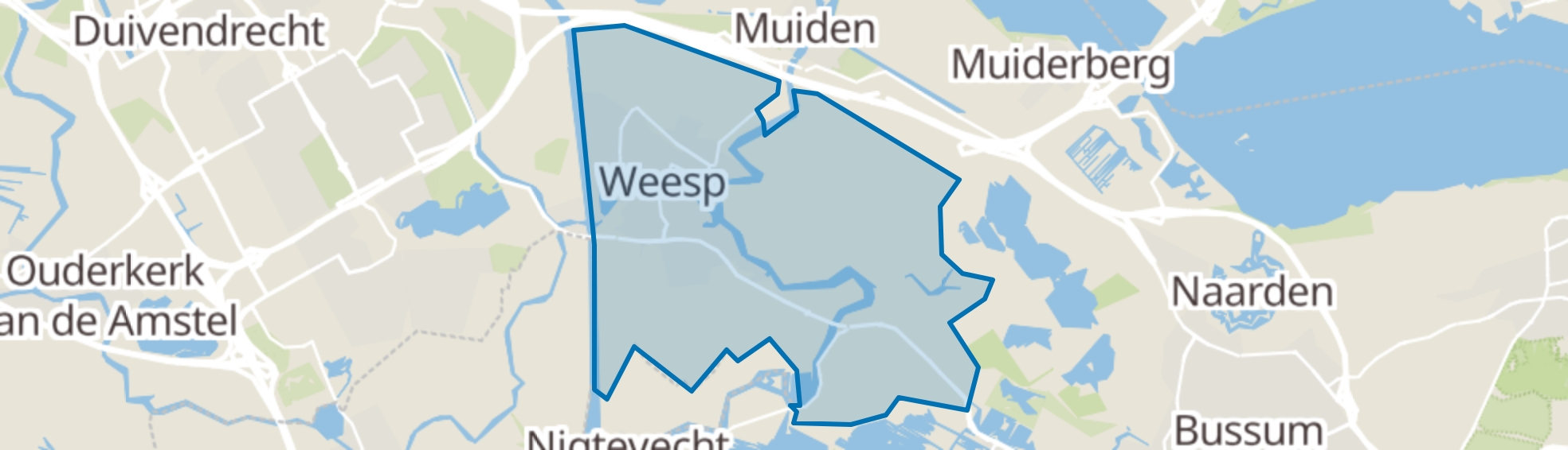 Weesp Kaart Nederland Meer over de plaats Wonen in Weesp [funda]