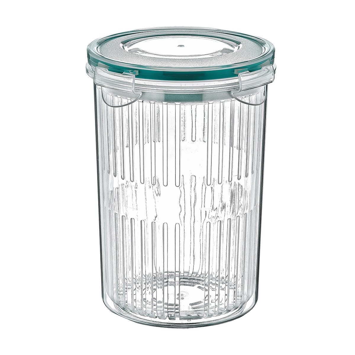 Pickle Jar with Strainer Insert, Deli Food Storage Container, Pickle