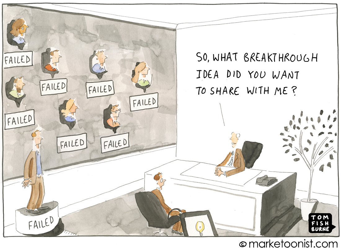 7 Deadly Sins of Innovation cartoon Marketoonist Tom