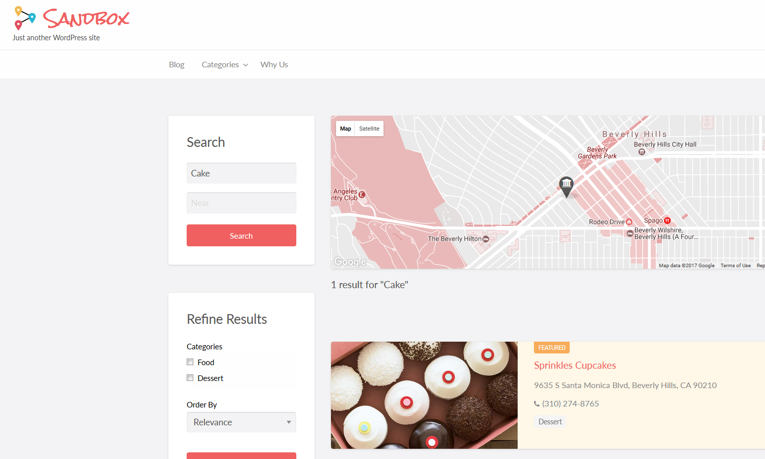 Vantage Search Widget WordPress Plugin