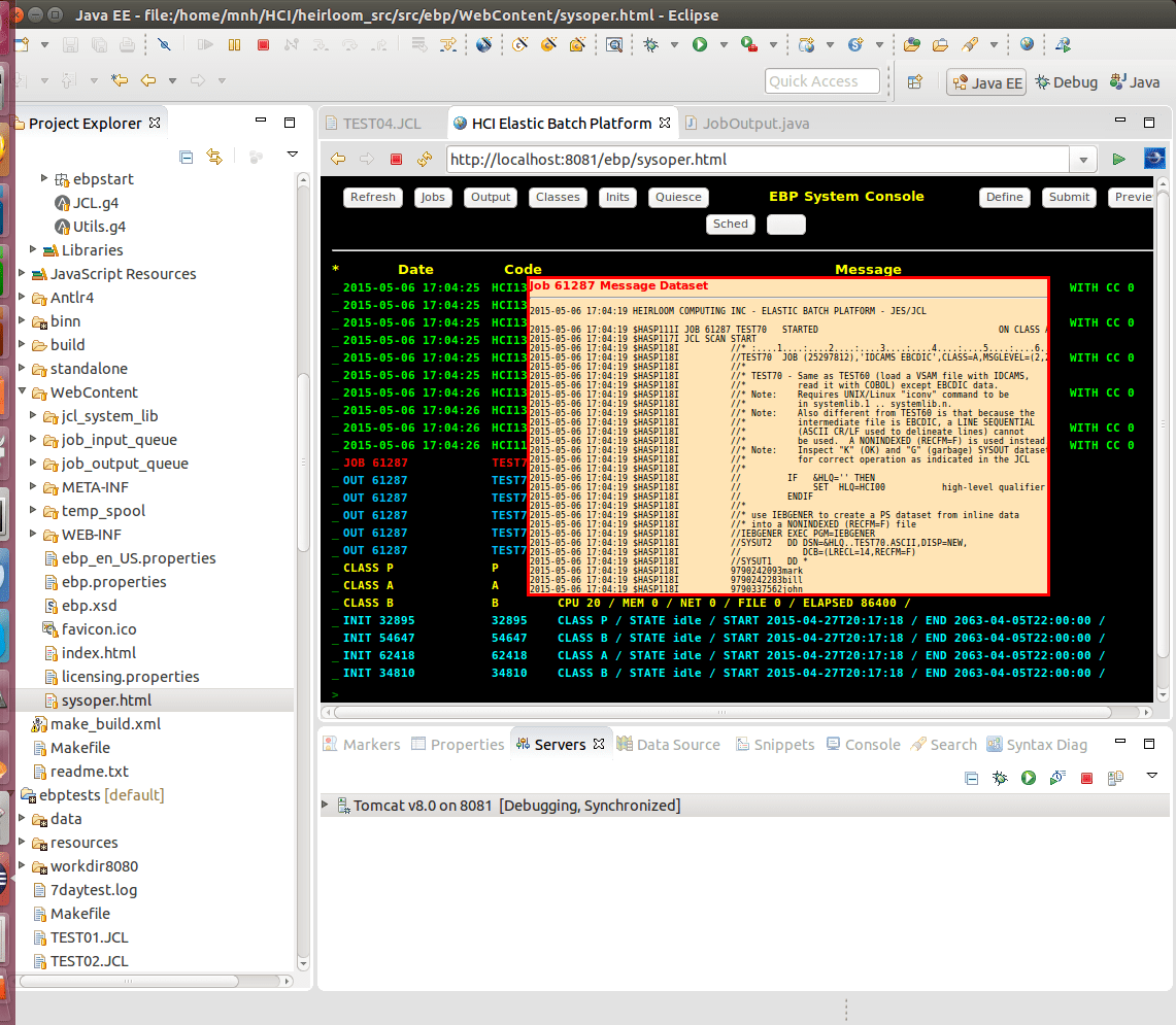 Elastic COBOL™ Eclipse Plugins, Bundles and Products Eclipse