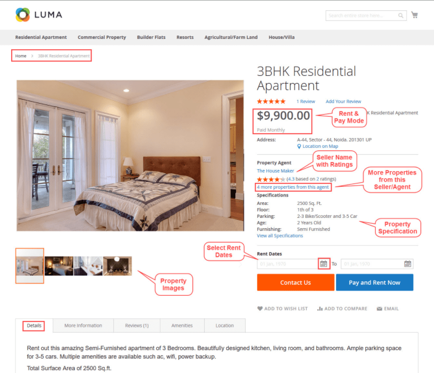 Magento 2 Rental Marketplace Property Listings Buy, Sell, Rent