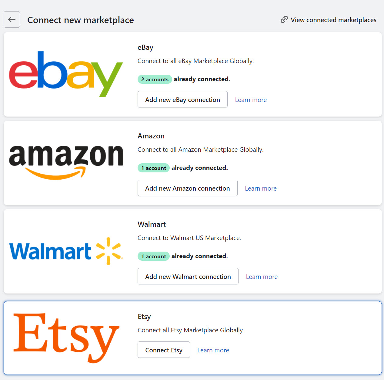 Quick start guide for eBay Shopify Marketplace Connect