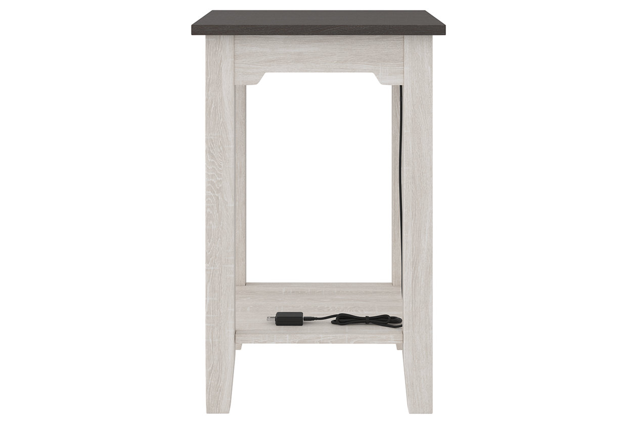Dorrinson Chairside End Table with USB Ports & Outlets Blender Market