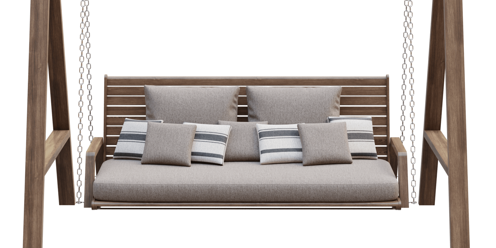 Swing Mary wooden double garden swing Otdoor Exterior Swing With