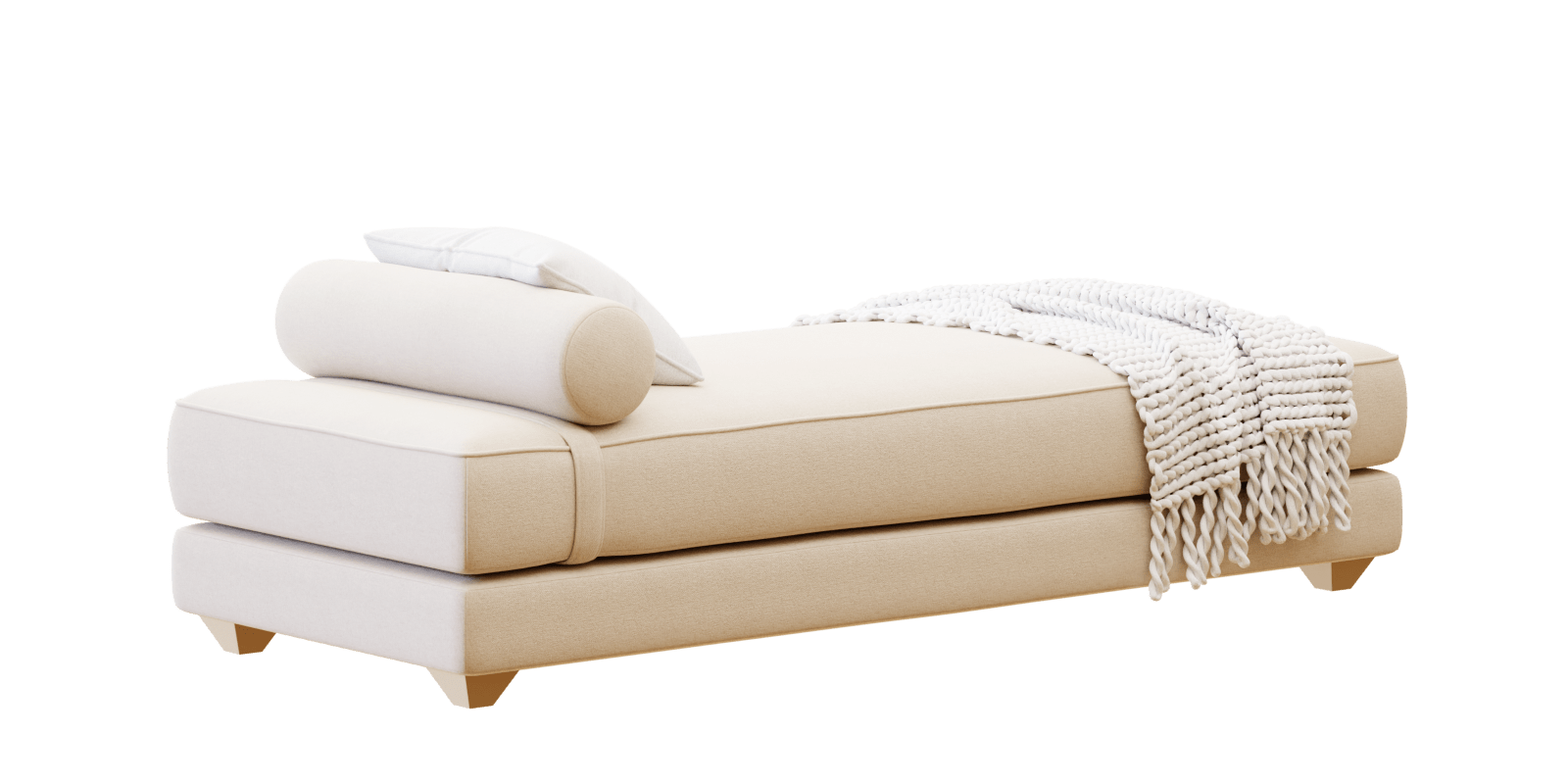 sunbed daybed lounge chair inspired by CB2 Lubi Daybed Blender Market