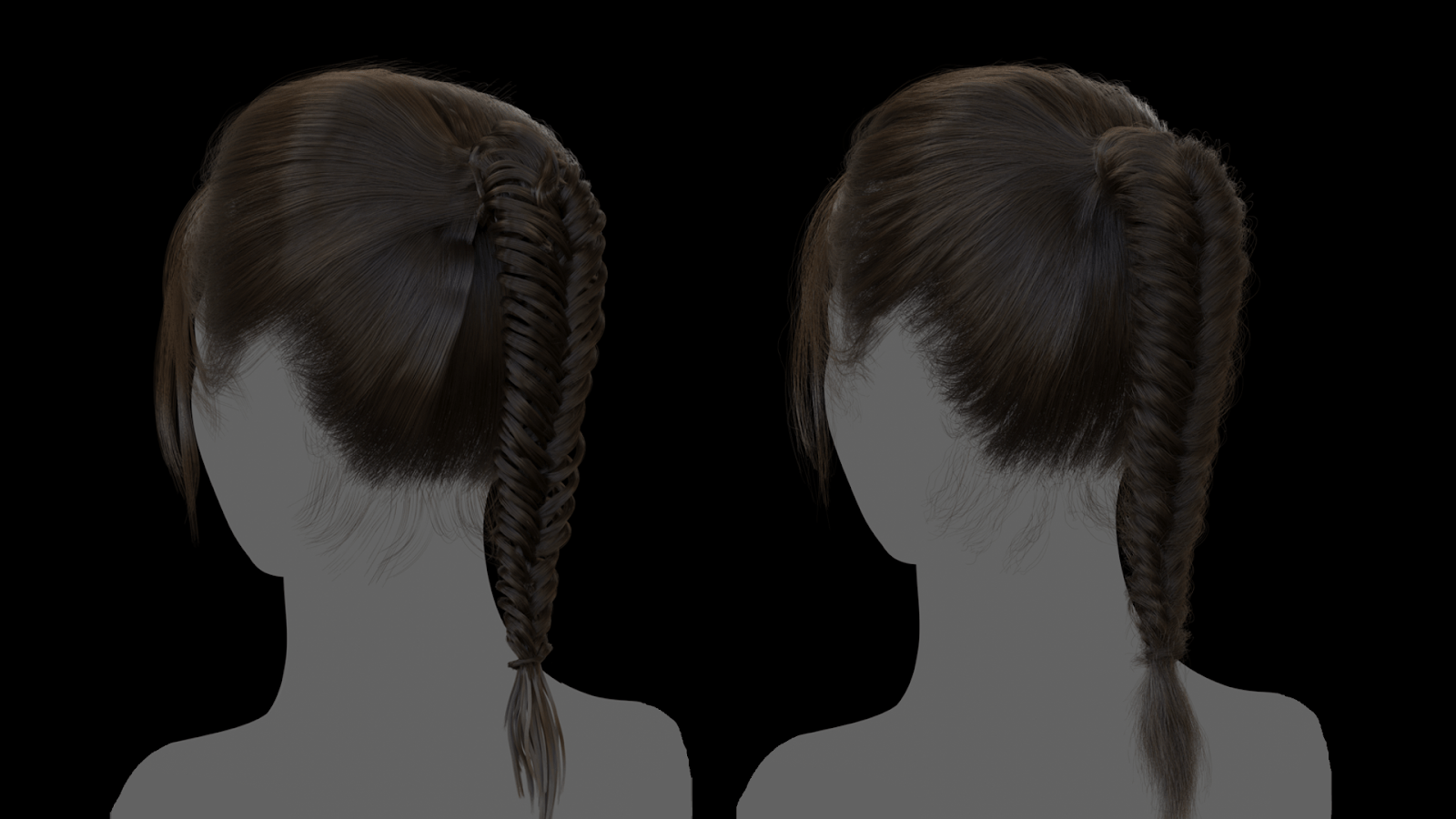 Blender Addon 3D Hair Brush v3.1 Modifier VFX Grace Blender Market