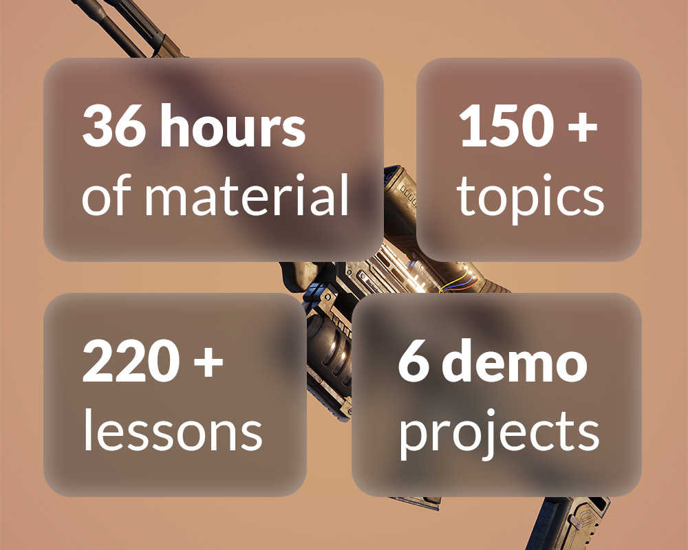 Master 3D content creation tools in Blender. With 6 demo Projects