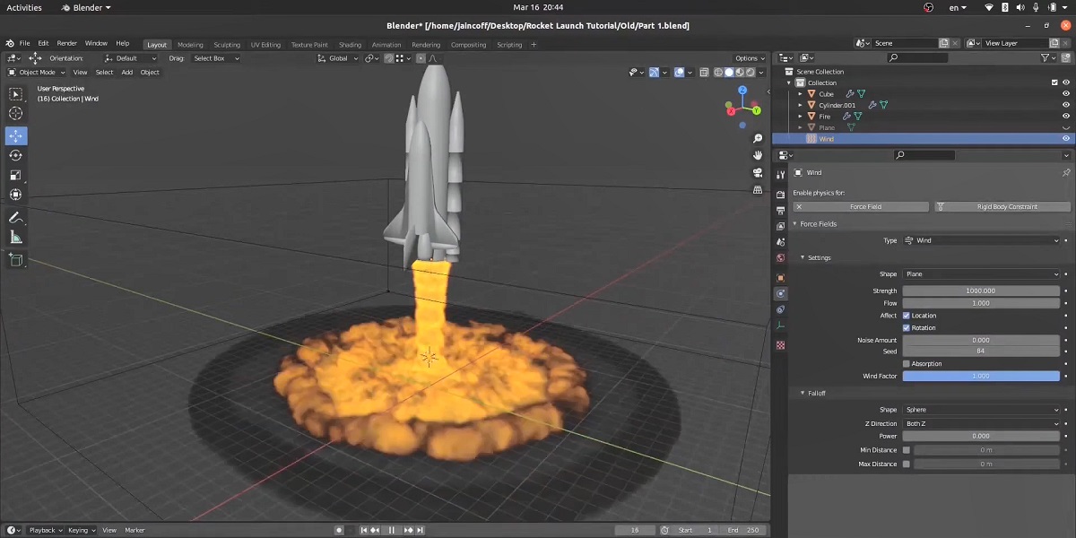 Animate a Rocket Launch Smoke & Fire Simulation in Blender Blender Market