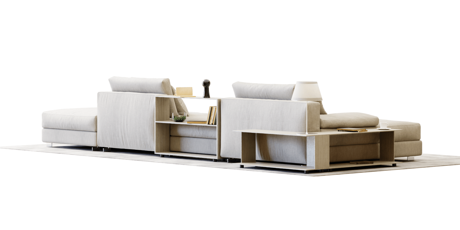 Sofa Luxury Fabric Corner Sofa Minimalist Modern Lshaped Sofa