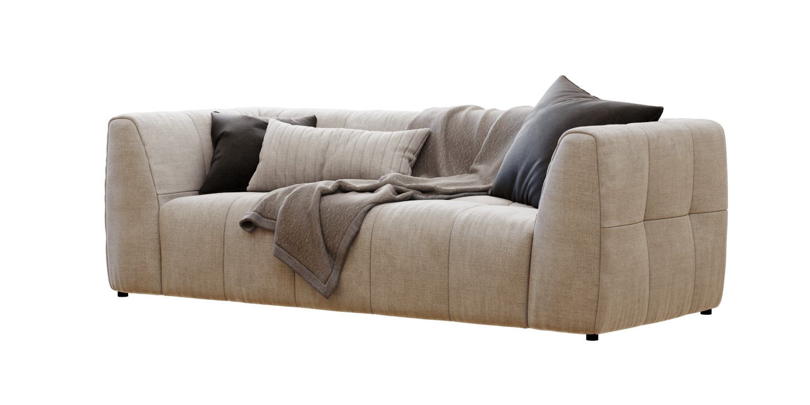 sofa Globewest Sidney Slouch Modular Sofa collection containing 3