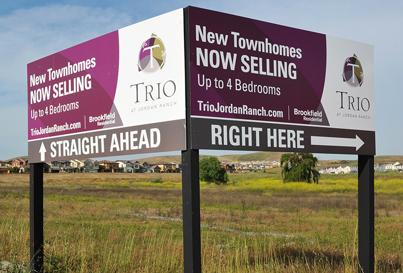 Trio at Jordan Ranch, Dublin, CA, Signage Marketshare Inc.