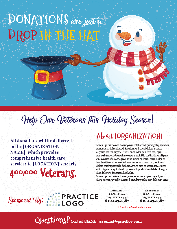Holiday Donations Flyer Consult YHN MarketSource