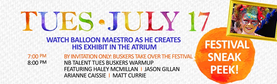 waterloo buskers festival 2023 schedule Buskers Warm up & New Brunswick Talent Tuesdays Market Square