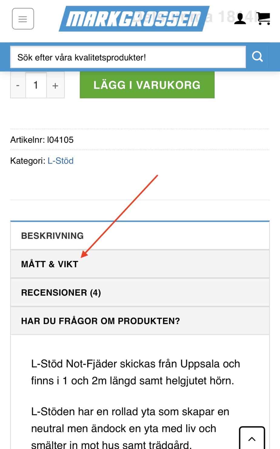 LStöd NotFjäder 5kN till Grossistpris Markgrossen
