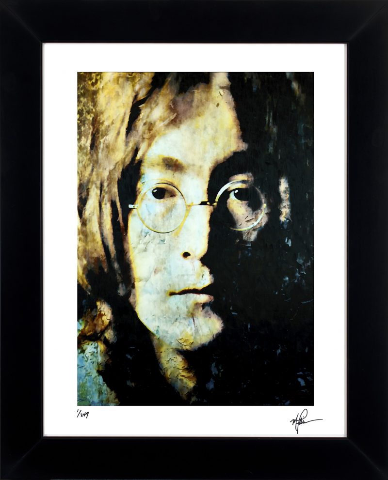 John Lennon art print framed devine painting wall decor Mark Lewis Art