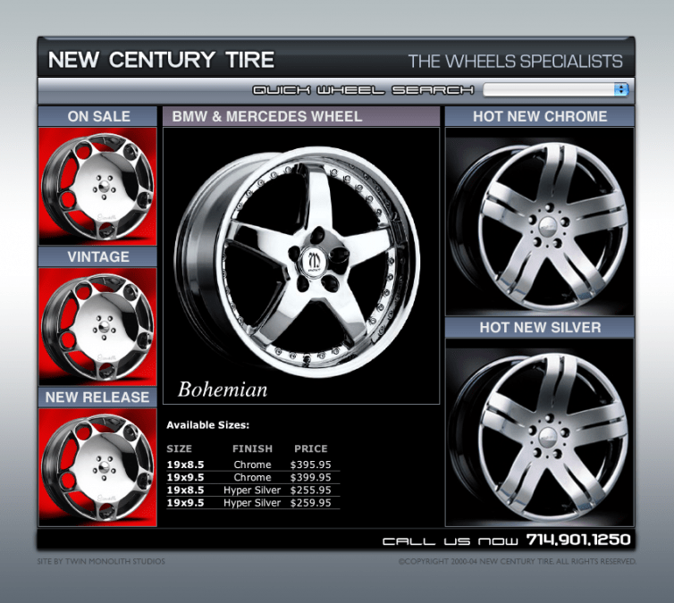 New Century Tire  Design Mark Lowe