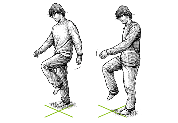 運動不足解消に役立つ 家の中でできる運動 - 先生の声 大人の体力測定 ♯09 その場足踏みで、骨盤のねじれを自覚しよう | Mark