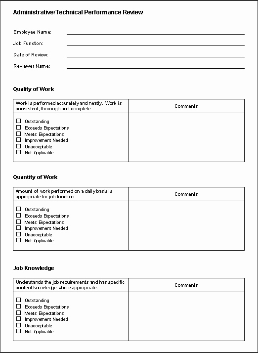 40 Performance Evaluation Template Word Markmeckler Template Design 40 Performance Evaluation Template Word Markmeckler Template Design
